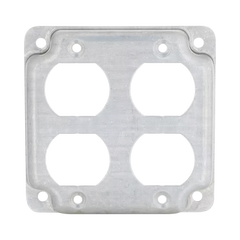 Cubierta de 4" para 2 Contactos Dúplex.