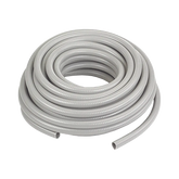 Manguera hermética tipo PolyTuff no metálica gris de 3/4", 100 pies. Uso comercial/industrial.