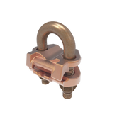 Conector Mecánico para Cable Calibre 4 a 2/0 AWG / Paralelo o 90° a Tubo de 3/8" o Varilla de 5/8" - 3/4".