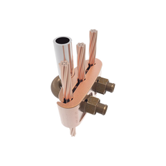 Conector Mecánico para 3 Cables para Calibre 2/0 AWG - 250 KCMIL a Tubería de 3/8" o Varilla 5/8" - 3/4".