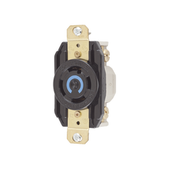 Receptáculo con Bloqueo de Media Vuelta Industrial 30 A 250 V CA / 3 Polos 4 Hilos / Nema L15-30R.
