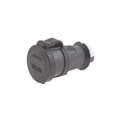 Conector Industrial con Bloqueo de Media Vuelta / 30 A 120/208 V CA / Nema L21-30R / 4 Polos 5 Hilos / Color Blanco y Negro / / Grado Industrial.