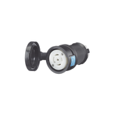 Conector Industrial con Bloqueo de Media Vuelta / 30 A 120/208 V CA / Nema L21-30R / 4 Polos 5 Hilos / Color Blanco y Negro / / Grado Industrial.