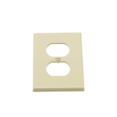 Placa de Pared para Contacto Duplex Color Marfil.