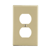 Placa de Pared para Contacto Duplex Color Marfil.