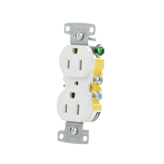 Contacto Duplex 15A 125V/ 2 Polos 3 Hilos/ Nema 5-15R/ Color Blanco.