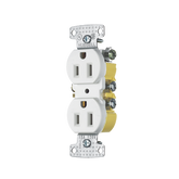Contacto Duplex 15A 125V/ 2 Polos 3 Hilos/ Nema 5-15R/ Color Blanco.