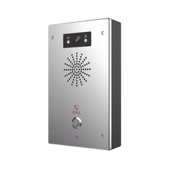 Video Intercomunicador IP, 2 líneas SIP, 2 relevadores con botón para llamada, Onvif, anti-vandálico, PoE, IP65 e IK10, PoE