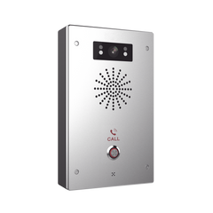 Video Intercomunicador IP, 2 líneas SIP, 2 relevadores con botón para llamada, Onvif, anti-vandálico, PoE, IP65 e IK10, PoE