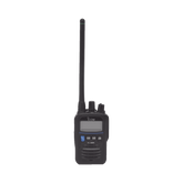 Radio VHF Portátil, Intrínsicamente Seguro, 5 W de Potencia de RF, Certificado UL, Opción de Uso en Mar y Tierra, Funciones de Emergencia, IP67 y MIL-STD-810G, 11 horas de duración de batería