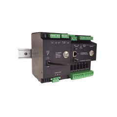 Fuente de distribución de 6 salidas, control y monitoreo Ethernet, Vo: 10-60V Dc, para montaje en riel din