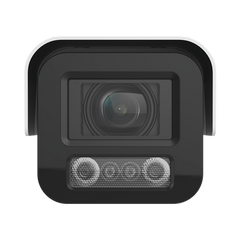 Bala IP 4 Megapixel / Lente Mot. 2.8 - 12 mm / Luz Dual (IR y Luz Blanca) / Reconocimiento Facial / Heat Map / ACUSENSE / Metadata / IK10 / IP67 / WDR 140 dB / DeepinView