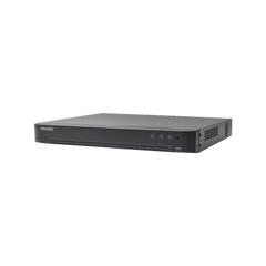 (Audio Bidireccional) DVR 32 Canales TurboHD + 8 Canales IP / 5 Megapixel Lite - 3K Lite / Acusense / Reconocimiento Facial / Audio por Coaxitron / 2 Bahías de Disco Duro / H.265+ / Salida de Video en Full HD