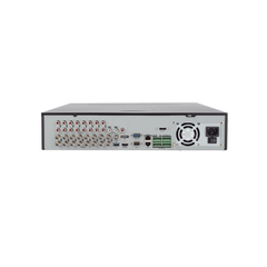 DVR 16 Canales TurboHD + 8 Canales IP / 3K / 5 Megapixel / 8 Bahías de Disco Duro / 16 Entradas de Audio Fisicas (Microfono por Separado) / Audio por coaxitron / Acusense / 16 Entradas de Alarma / POS / H.265+