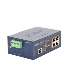 Switch Industrial Administrable Capa 2, 4 Puertos PoE 802.3af/at 10/100/1000T, 2 Puertos SFP 100/1000X