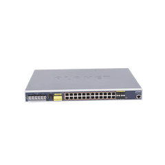 Switch PoE Industrial Capa 3, Con 24 Puertos PoE Gigabit 802.3af/at, 4 Puertos SFP Compartidos 100 / 1000X, Soporta temperaturas extremas de -40 ~ 75°C