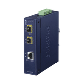 Convertidor de Medios Industrial de 1 Puerto Ethernet 10/100/1000 Base-T a 2 Puertos SFP 100/1000/2500 Base-X