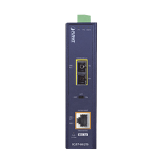 Convertidor de Medios Industrial PoE+ 1000BASE-LX a 10/100/1000BASE-T 802.3at (SC,SM) -20 km