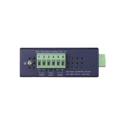 Convertidor de Medios PoE Industrial, Puerto SFP 1000BASE-SX/LX a Puerto RJ45 Gigabit con Salida PoE 802.3at (Hasta 30 W).