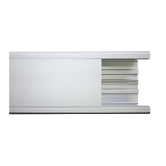 Canaleta de aluminio, 99 x 72 mm, tramo de 3m. (8101-80300)