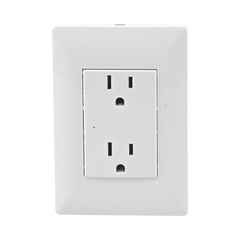 Contacto Inteligente de Pared Doble 120, 15A, con Supresor de Picos Tipo A.