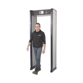 Arco Detector de Metales de 18 Zonas con Anclaje para Fijarse al Piso. Incluye Sensor IR para evitar falsas Alarmas / Certificado por la Administración Federal de Aviación de EE. UU. (FAA)