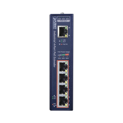 Extensor Industrial PoE, Entrada PoE 802.3 bt y 4 Puertos de Salida Gigabit 802.3 af/at