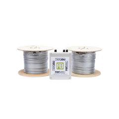 Kit de Cable Sensor Perimetral para Cerca Ciclonicas IRONCLAD / 610 METROS DE PROTECCION / 2 ZONAS; 305 METROS POR ZONA / Sin Falsas Alarmas por Viento / TODO Incluido/ TARJETA LPU400/ Calibración por Software
