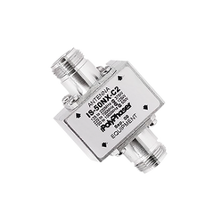 Protector Coaxial RF de CD Para 125 - 1000 MHz Con Ceja lateral y Conectores N Hembra en Ambos Lados, 50 Ω
