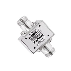 Protector Coaxial RF / 125-1000 MHz / 50 Ω / Conectores N Hembra / Ceja Lateral / 50 kA