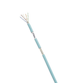 Bobina de Cable Blindado SF/UTP Categoría 6A, Uso Industrial con Resistencia al Aceite y Rayos UV, Multifilar 24/7 (Flexible), Color Azul Cerceta, Bobina de 305 Metros (1000 Pies)