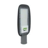 Luminaria LED de 50 W/ 100 - 265 V CA ~50/60 Hz / Fotocelda / Color Blanco/ Dimensiones 160 x 390 x 78 mm / Ángulo de Luz 135°.