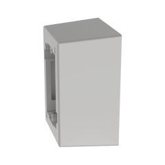 Caja de Pared Superficial de 1 Pieza, Uso Universal con Placas de Pared, con Cinta Adhesiva, Color Blanco
