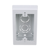 Caja de Pared Superficial, Uso Universal con Placas de Pared, con Cinta Adhesiva, Color Blanco