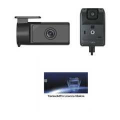 KIT Dashcam con sistema de control ADAS (asistencia de manejo) y Camara de cabina (CI03) / Multiples alarmas /Comunicación dos vías / ideal para flotas vehiculares / Facil instalacio / Incluye licencia vitalicia plataforma TrackSolidPro