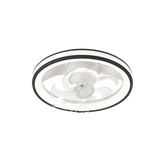 Ventilador de Techo con Luminario LED de 110 V CA 50/60 Hz / 88 W /4500 Lm / 6500 - 4 000 - 2 700 K /3 Tonos de Luz / 501 mm / 6 Velocidades / Dimeable / Color Blanco y Negro.
