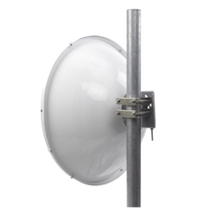 Antena Direccional de Alto Rendimiento/ Parábola profunda para mayor aislamiento al ruido / 29 dBi / 4.9 - 6.4 GHz / Conector de guía de onda para radios B5X, C5X, y C6X / Fácil Montaje y Soporte de acero inoxidable / Radomo Inclu