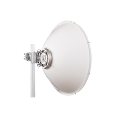 Antena direccional Alto Rendimiento / Parábola profunda para mayor aislamiento al ruido /4 ft / Guía de onda para radio B5x y C5x / Ganancia de 35 dBi / Soporte de acero inoxidable / Polaridad en 90 ° y 45 ° / Incluye montaje.