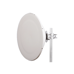 Antena direccional Alto Rendimiento / Parábola profunda para mayor aislamiento al ruido /4 ft / Guía de onda para radio B5x y C5x / Ganancia de 35 dBi / Soporte de acero inoxidable / Polaridad en 90 ° y 45 ° / Incluye montaje.