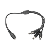 Cable con Conector Jack Hembra de 3.5 mm con 4 Salidas de Jack Macho (Divisor de energía) / TIPO PULPO / 4 Conectores Macho / 1 Conector Hembra / Jack de 3.5mm