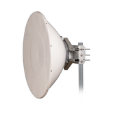 Antena Direccional de Alto Rendimiento / 35.5 ± 1 dBi / 4 ft / 5.9-7.125 GHz / Conectores RP-SMA / Alto Aislamiento al Ruido / Fácil Montaje y herraje de acero inoxidable / Radomo Incluido