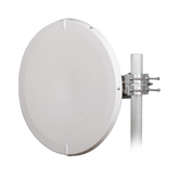 Antena Direccional de Alto Rendimiento / 30.5 ± 1 dBi / 2 ft / 5.9-7.125 GHz / Conectores RP-SMA / Alto Aislamiento al Ruido / Fácil Montaje y herraje de acero inoxidable / Radomo Incluido