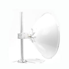 Antena Direccional de Alto Rendimiento / 33.0 ± 1 dBi / 3 ft / 5.9-7 GHz / Conectores SMA Hembra Inverso / Alto Aislamiento al Ruido / Fácil Montaje y herraje de acero inoxidable / Radomo Incluido