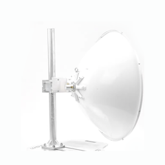 Antena Direccional de Alto Rendimiento / 33.0 ± 1 dBi / 3 ft / 5.9-7 GHz / Conectores SMA Hembra Inverso / Alto Aislamiento al Ruido / Fácil Montaje y herraje de acero inoxidable / Radomo Incluido