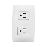 Contacto Dúplex de 127 V~60 HZ 15 A / Color Blanco.