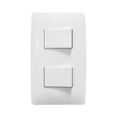 Apagador Escalera Doble de 127 V~60 Hz 10 A/ Color Blanco.