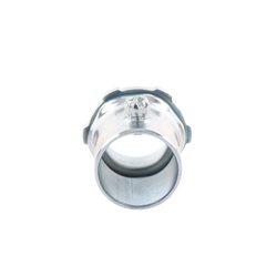 Conector 1" (25mm) pared delgada con tornillo tipo americano galvanizado etiqueta verde