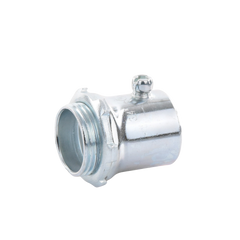 Conector 1" (25mm) pared delgada con tornillo tipo americano galvanizado etiqueta verde