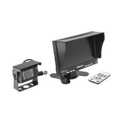 Sistema Profesional Alámbrico de Cámara de Reversa y Monitor para Vehículos de Trabajo y Montacargas
