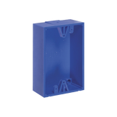 Caja trasera de montaje color azul para estaciones de parada STOPPER